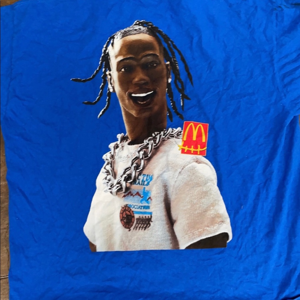 🔴SOLD🔴Travis Scott 2020 collaborative t-shirt with McDonald's